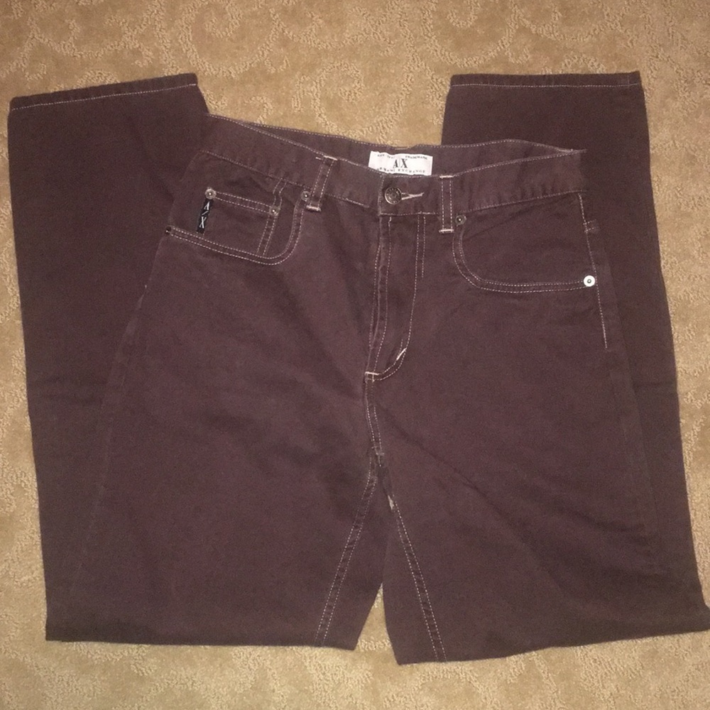 Armani Exchange Mens Brown stretch jeans slim 30